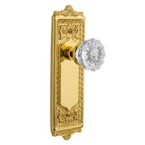 Egg & Dart Plate with Decorative Keyhole and Crystal Door Knob