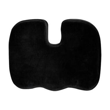 Healthy Spirit Gel Enhanced Seat Cushion | | Memory Foam and Gel Seat  Cushion Office Chair Car Seat Cushion Coccyx, Black