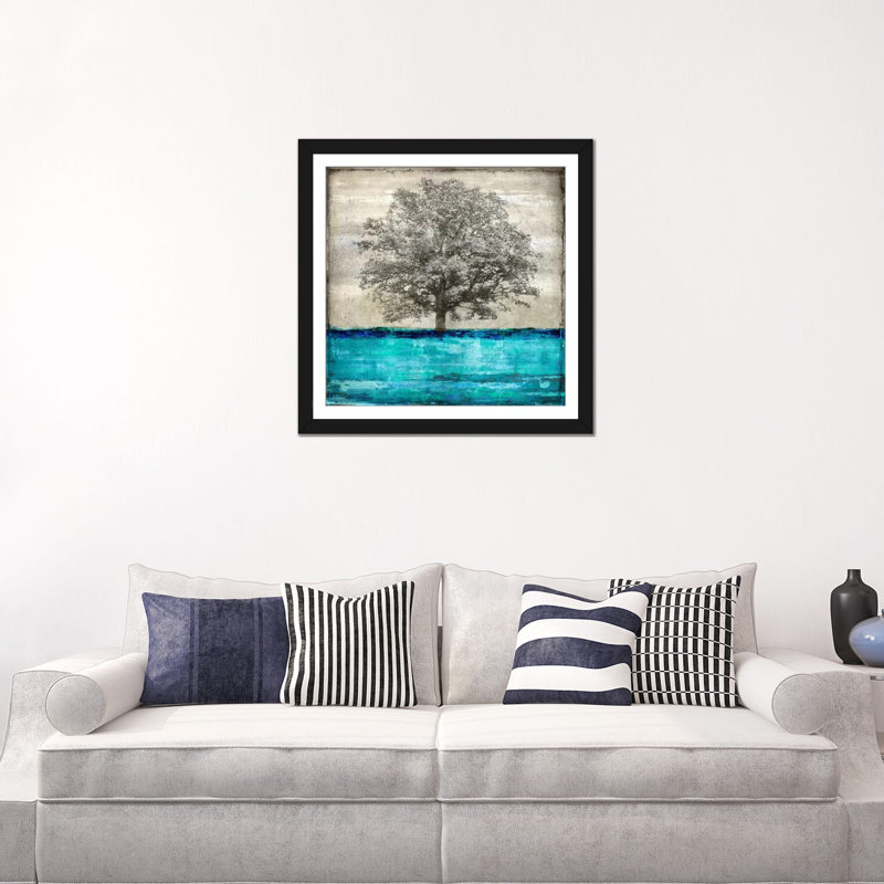 « majestic », impression sur toile, H 16 po x l 16 po x P 1 po, Papier avec cadre noir, Blanc