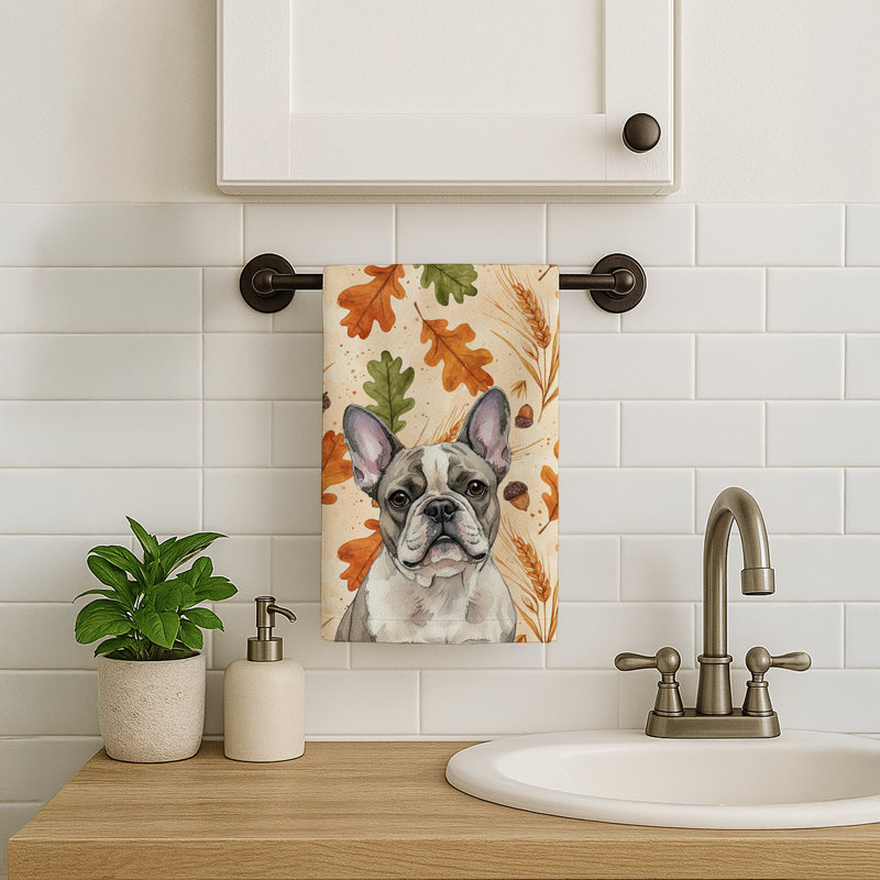 Serviette de cuisine Pied French Bulldog, Bouledogue français Pied