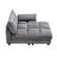 Canapé-lit surdimensionné pour chaise longue - Canapé convertible en velours côtelé avec porte-gobelet et port USB-618461565