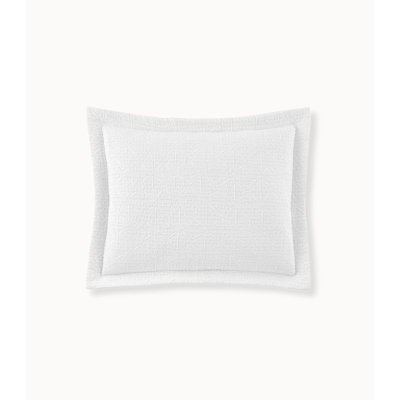 Olivia Matelassé Linen/White Cotton Piece Sham