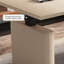 Bureau rectangulaire en bois manufacturé beige avec 1 tiroir Barenia-1599749953-1599749980