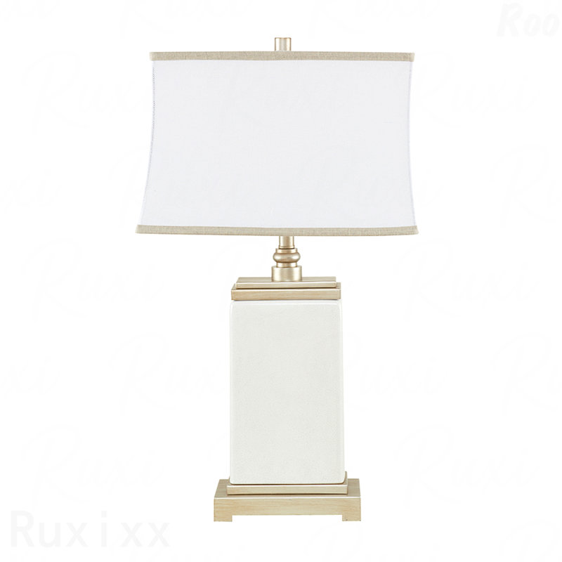 Table Lamp - Rectangular Ceramic Material