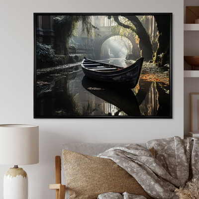 " Canal Quiet Passage Charcoal I "