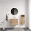 Meuble-lavabo mural avec lavabo en céramique