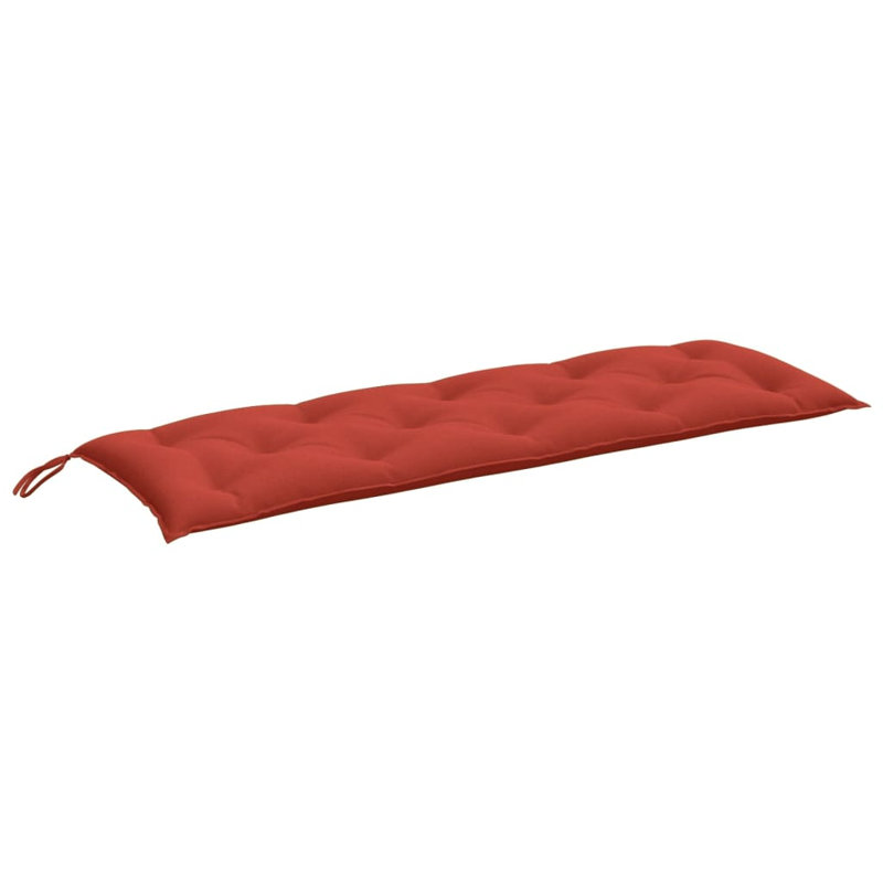 Ebern Designs Garden Bench Cushion 2.8" Fabric, 59.1" W x 19.7" D, Melange Red