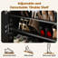 Armoire à chaussures à 7 niveaux avec portes - 28 paires de rangement caché, tablettes réglables pour le vestibule / couloir (anti-basculement)-1863499279
