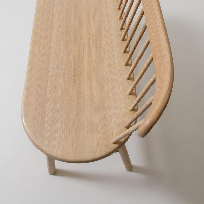 Ai Solid Wood Bench, Oak Nature