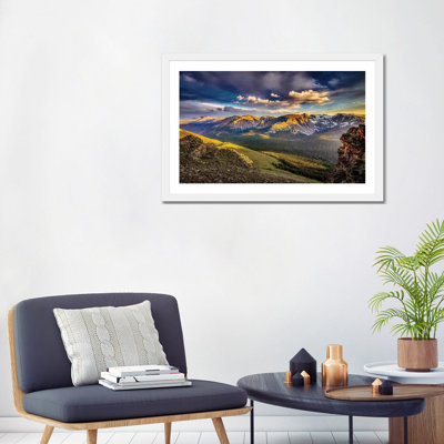 " Usa, Colorado, Rocky Mountain National Park. Mountain And Valley Landscape At Sunset " by Jaynes Gallery