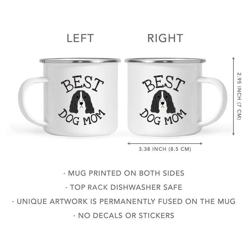 Tasse de camping Best Dog Mom, Épagneul Springer anglais