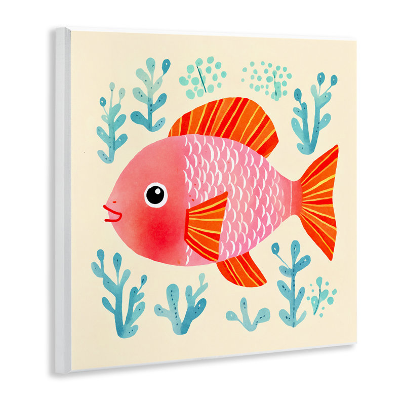 "Happy Fish & Seaweed Sprigs", art mural par Andrea Haase