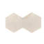 Carreau de marbre hexagonal, marbre blanc, marbre naturel, pour mur et plancher, carrelage de marbre poli, pierre naturelle, marbre véritable, marbre véritable, 1 boîte de 12 pièces