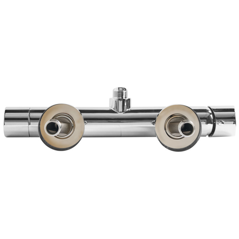 Wall Mounted Bath Shower Mixer Tap MELIQUINA, Silver