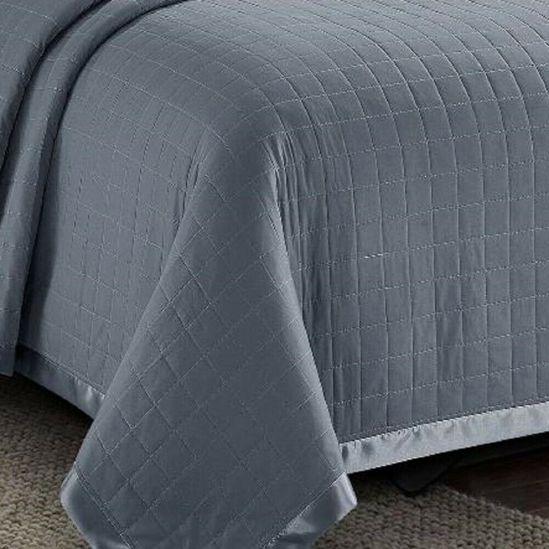 Osca Embossed Microfiber Bedspread Set All-Season Comforter Bed Throw with Matching Pillow Shams, Single Bedspread - 1 Sham