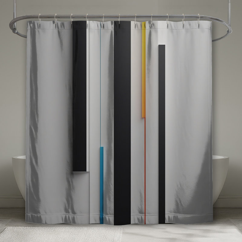 Rideaux de douche à ligne verticale très longs, L 70 po x H 72 po