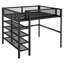 Lit mezzanine en métal avec tablettes à 4 niveaux et rangement-928713975-928713977
