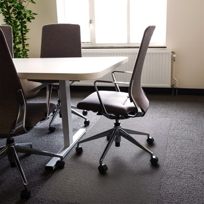 Cleartex Polycarbonate Square High Pile Carpet Chair Mat