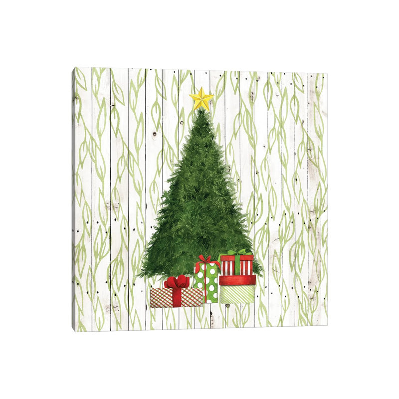 «Christmas Morning Collection A» par Grace Popp - reproduction d'art sur toile tendue, H 12 po x l 12 po x P 0,75 po