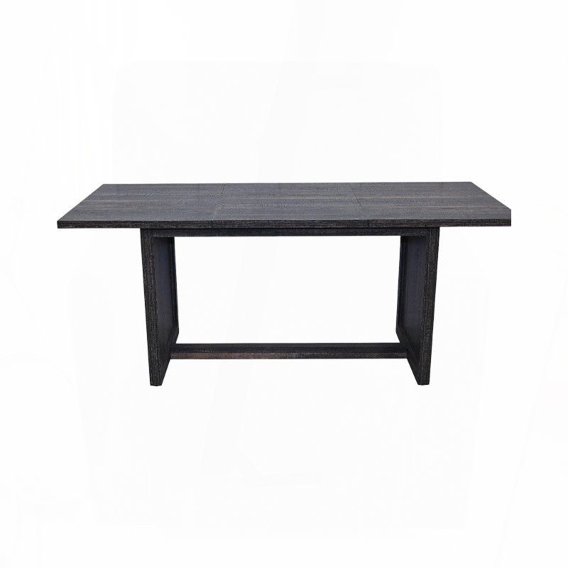 Table de salle à manger 70,87 "Farmhouse - Gris rustique, pieds en forme de X, sièges 6-8
