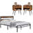 Igourdane Metal Piece Bedroom Set-380218120-380218123