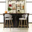 Kristyn Upholstered Counter Stool with Metal Frame-300186276