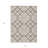 3' X 5' Brown Geometric Washable Indoor Outdoor Area Rug