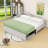Twin L-Shaped Upholstered Daybed with Pop Up Trundle-97038310