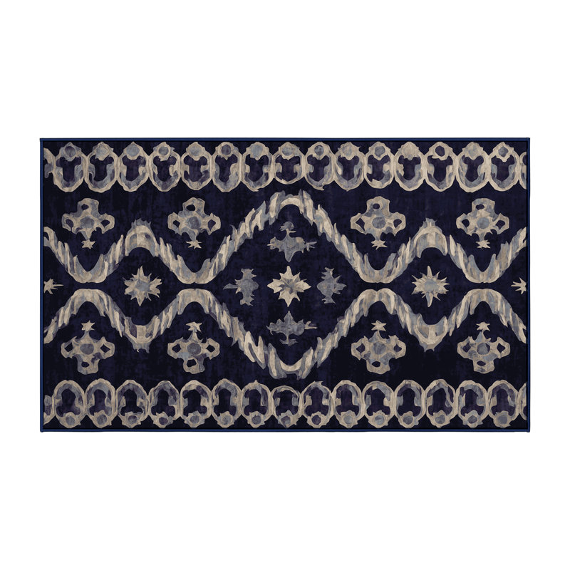 Machine Washable Purple Area Rug, Rectangle 8' x 12'