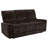 Navarro Chenille Upholstered Reclining Sofa Dark Brown-1560062577