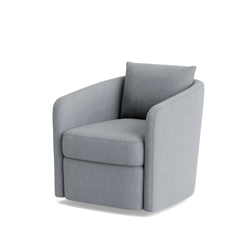 Astrid Swivel Chair, Performance Weave - Zinc