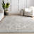 Edwa Traditional Power Loom Performance Light Gray Rug-1258885607