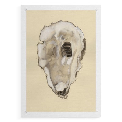 Sepia-toned Oysters I -Canvas Print Only - NOT FRAMED