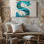 Toile «The S lettre Emerges As A Vibrant», toile avec art mural-1922427716