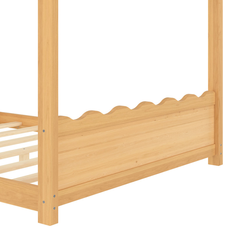 Lits en bois Montessori, structure durable, naturel pour salle de jeux pour enfants