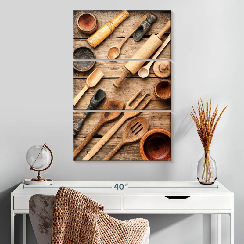 Ustensiles de cuisine en bois Senne, H 32 po x l 20 po