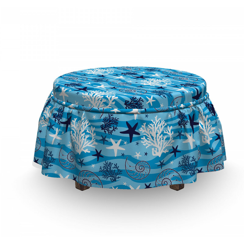 Box Cushion Ottoman Slipcover