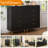 Black Modern 5 Drawers Tall Dresser For Bedroom, Wood Fluted 30'' Wide Chest Of Drawers-1034034193