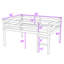 Lit mezzanine simple en bois avec échelle-499246109