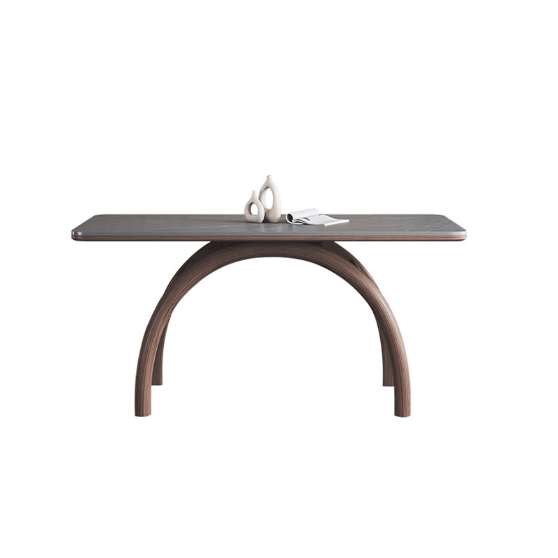 Nordic home rectangular dining table, 29.52"H x 59.05"L x 31.49"W
