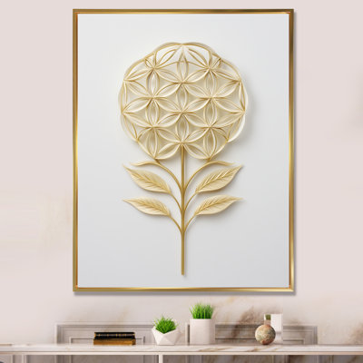 " Flower Of Life Golden Elegance "