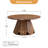 Round Coffee Table With Petal-Shaped Base-1245139135