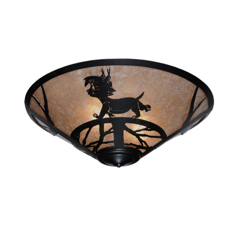 Lynx on the Loose 3 - Light Flush Mount