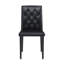 Chaise de salle à manger moderne avec dossier capitonné, tissu technique et conception ergonomique-816213721-816213722