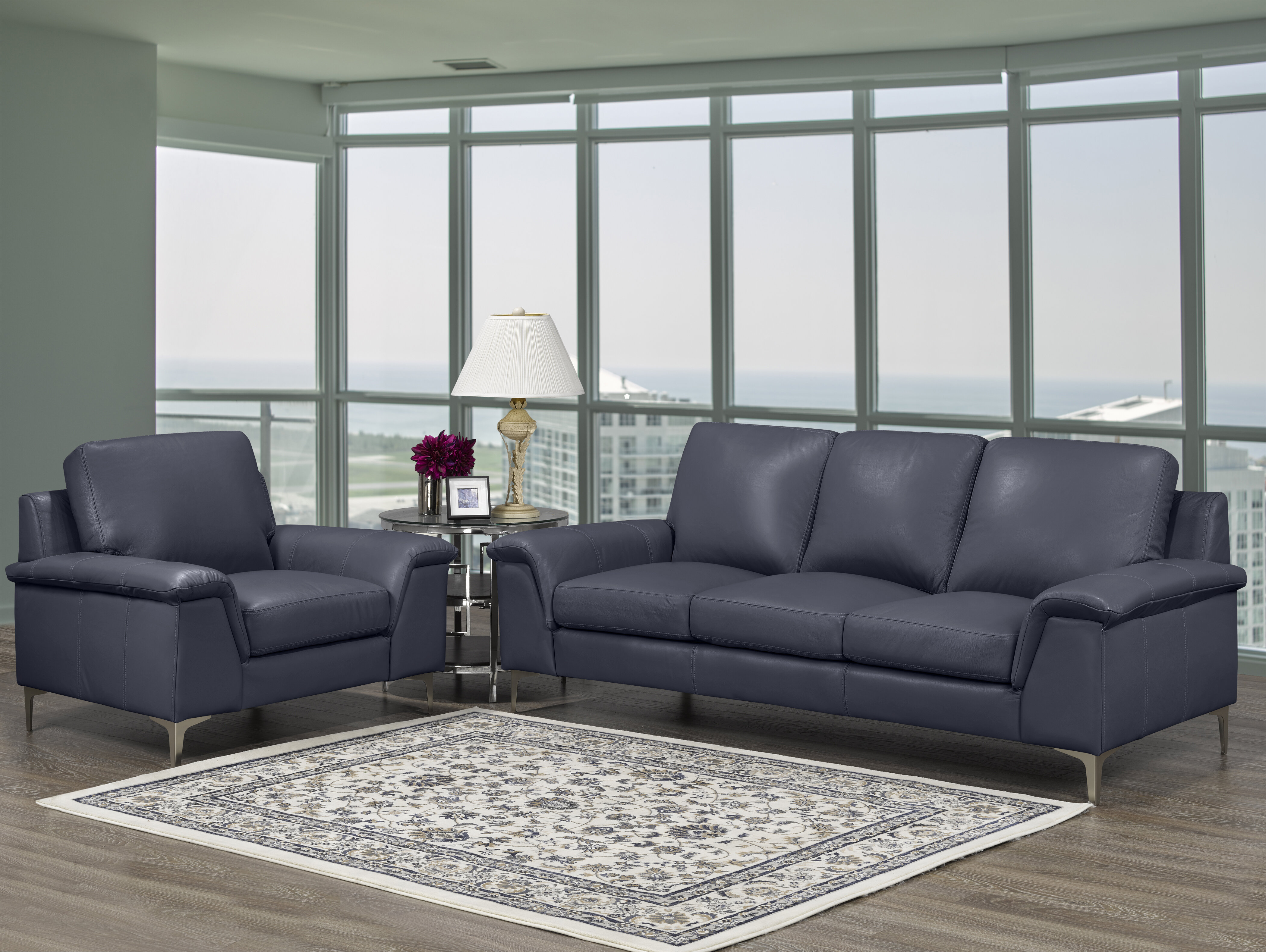 Barbara 2 - Piece Leather Living Room Set