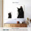 Simple chat noir sur toile-988107595