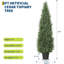 Paquet de 2 arbres topiaires en cèdre artificiel pour l'extérieur et l'intérieur-2100726346