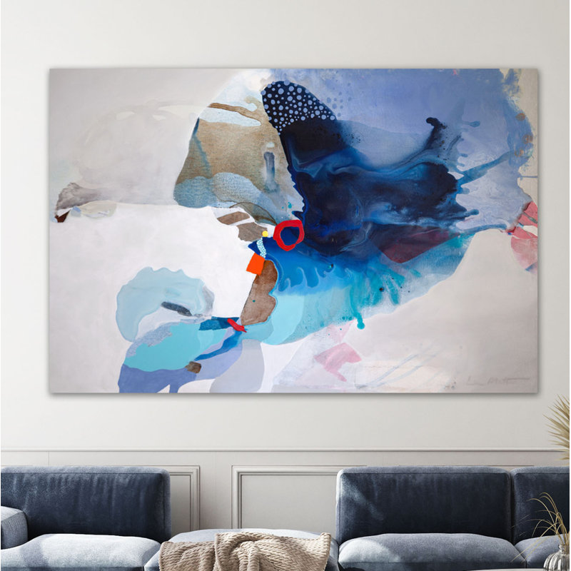 «Ocean Tides» par Lina Alattar, reproduction d'art sur toile tendue
