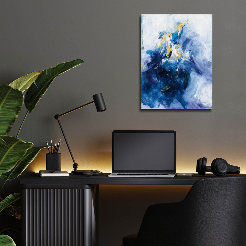 «Top Of The Wave» par Danhui Nai, art mural en verre acrylique, 16" H x 12" W x 0.13" D