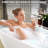 63" Freestanding Solid Surface Bathtub, Luxury Engineered Stone Resin Freestanding Soaking Bathtub With Overflow And Pop-Up Drain For Contemporary Bathroom, Matte White
